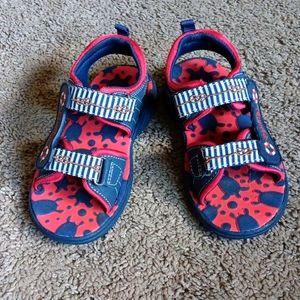 Primigi Toddler Boy Active Sandals, Navy/Red, size 9 Toddler US (EU 26)